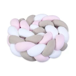Babybay Nestchenschlange Geflochten Weiß/beige/rosé -Roba || Pinolino Verkaufsgeschäft babybay nestchenschlange geflochten weiss beige ros 500970 002