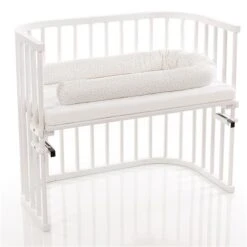 Babybay Nestchenschlange Organic Cotton Weiß, Mit Glitzersternen Silber -Roba || Pinolino Verkaufsgeschäft babybay nestchenschlange organic cotton weiss glitzersterne silber 500956 002