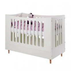 Manis-h Babybett 70x140 Cm - 4 Gitterseiten Mit Buchefüßen - 2 Farben Wählbar -Roba || Pinolino Verkaufsgeschäft babybett 10977 3 gr