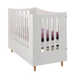 Manis-h Babybett 70x140 Cm - 4 Gitterseiten Mit Buchefüßen - 2 Farben Wählbar -Roba || Pinolino Verkaufsgeschäft babybett 10977 giebel gr