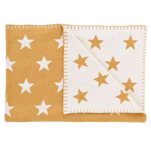 Schardt Kuscheldecke Big Star Honey Gold 95x120 Schmusedecke - 100% Baumwolle 3 Schardt Kuscheldecke Big Star Honey Gold 95x120 Schmusedecke - 100% Baumwolle