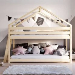 Nature Kid Lara Etagenbett Kiefer Natur Leiter Seitlich, Liegefläche 90 X 200 -Roba || Pinolino Verkaufsgeschäft bari etagenbett natur leiter seite ambiente