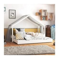 Nature Kid Lara Hausbett Weiß Massiv Kiefer Liegefläche 90 X 200 8 Nature Kid Lara Hausbett Weiß Massiv Kiefer Liegefläche 90 X 200 -Roba || Pinolino Verkaufsgeschäft bari kiefer weiss gaestebett q gr