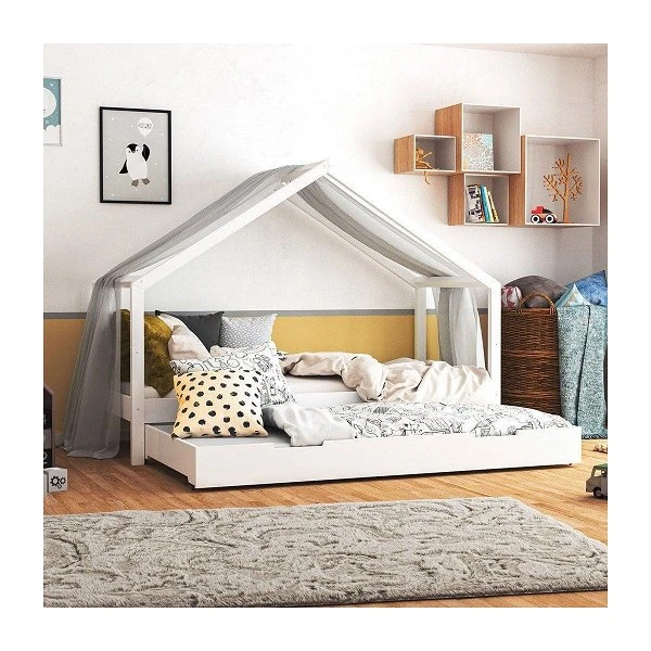 Nature Kid Lara Hausbett Weiß Massiv Kiefer Liegefläche 90 X 200 5 Nature Kid Lara Hausbett Weiß Massiv Kiefer Liegefläche 90 X 200 – Bild 3