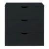 Trendteam Basix Kommode 3 Schubkästen Schwarz