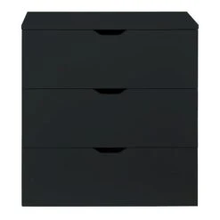 Trendteam Basix Kommode 3 Schubkästen Schwarz