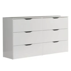 Trendteam Basix Kommode 6 Schubkästen Weiß