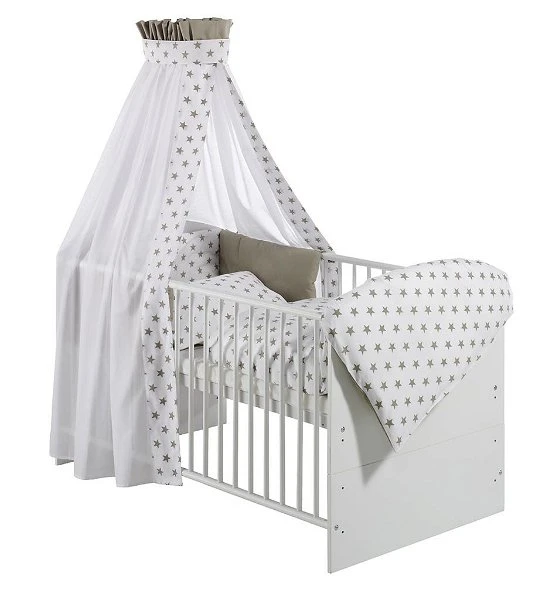 Schardt Big Stars Beige Bettset 4- Teilig Mit Bettwäsche, Himmel Und Nestchen 3 Schardt Big Stars Beige Bettset 4- Teilig Mit Bettwäsche, Himmel Und Nestchen