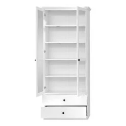 Trendteam Baxter Anbauwand 4-teilig Weiß Dekor | Breit -Roba || Pinolino Verkaufsgeschäft brandson baxter wo 1860 131 01 frontal geoeffnet freisteller 2