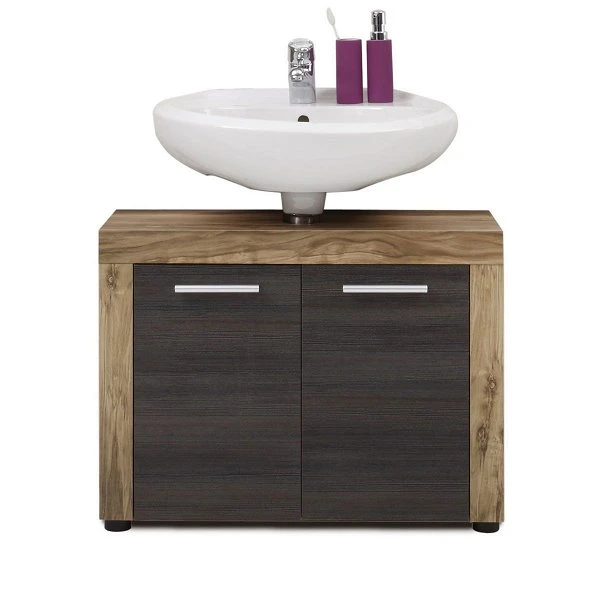 Trendteam Cancun Waschbeckenunterschrank Nussbaum / Touchwood Dunkelbraun 4 Trendteam Cancun Waschbeckenunterschrank Nussbaum / Touchwood Dunkelbraun – Bild 2