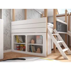 Nature Kid Cory Kinderzimmer Weiß/natur 8-teilig Mit Hausbett 90 X 200 Cm, Dach & Schreibtisch -Roba || Pinolino Verkaufsgeschäft catania regal unterstellregal 2 1