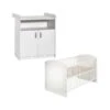 Schardt Classic Weiß Sparset Mit Umbaukit Babybett & Wickelkommode