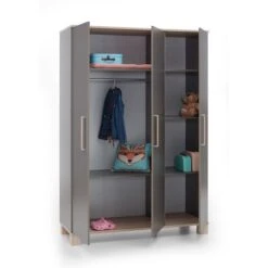 Arthur Berndt Cloe Kinderzimmer 3-teilig Lava Matt Und Eiche Sägerau Dekor -Roba || Pinolino Verkaufsgeschäft cloe schrank freigestellt 752x1063 1