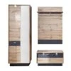Trendteam Coast Garderoben-Set 3-teilig Schrank Breit | Wotan Eiche / Grau Melamin 1 Trendteam Coast Garderoben-Set 3-teilig Schrank Breit | Wotan Eiche / Grau Melamin -Roba || Pinolino Verkaufsgeschäft coast gd 1747 918 83 frontal