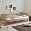 Relita EMILIA Einzelbett Buche Massiv Natur 90/180 X 200 Cm, Ausziehbar