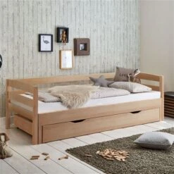 Relita EMILIA Einzelbett Buche Massiv Natur 90/180 X 200 Cm, Ausziehbar 11 Relita EMILIA Einzelbett Buche Massiv Natur 90/180 X 200 Cm, Ausziehbar -Roba || Pinolino Verkaufsgeschäft eb emma natur bettkasten 1