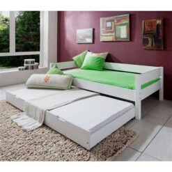 Relita NIK Einzelbett Buche Massiv Weiß 90 X 200 Cm -Roba || Pinolino Verkaufsgeschäft eb nik weiss bettkasten 1 gr 1