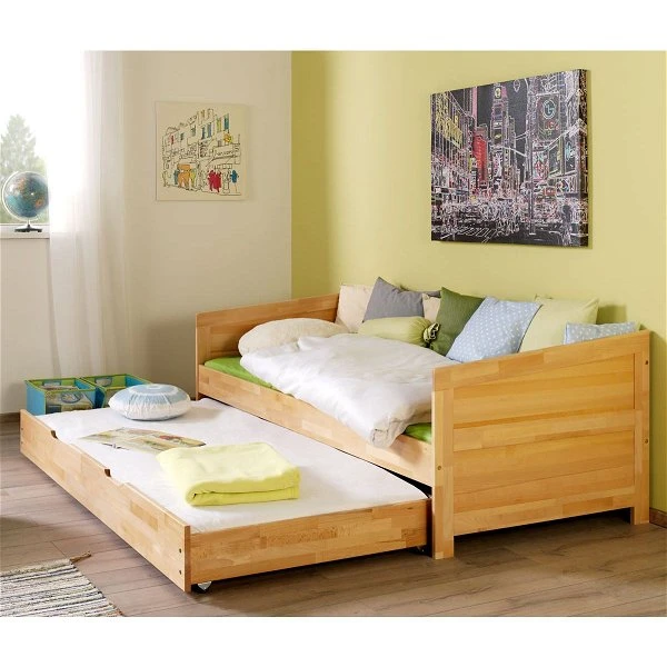 Relita NINA Einzelbett Buche Massiv Natur 90 X 200 Cm, Inkl. Ausziehbett 5 Relita NINA Einzelbett Buche Massiv Natur 90 X 200 Cm, Inkl. Ausziehbett – Bild 3