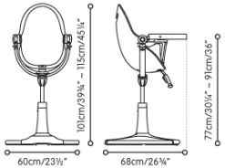 Bloom Fresco Frame Special Edition Rosegold Hochstuhl -Roba || Pinolino Verkaufsgeschäft frescochrome masse 1