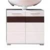 Trendteam Mezzo Waschbeckenunterschrank Weiß / Melinga Dark Oak -Roba || Pinolino Verkaufsgeschäft fs mezzo bad 128030112