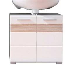 Trendteam Mezzo Waschbeckenunterschrank Weiß / Eiche Sägerau Hell -Roba || Pinolino Verkaufsgeschäft fs mezzo bad 128030141 1