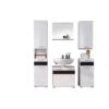 Trendteam Mezzo Badmöbel-Set Weiß / Melinga Dark Oak -Roba || Pinolino Verkaufsgeschäft fs mezzo bad 1280 901 12 freisteller