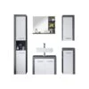 Trendteam Miami Badmöbel-Set 5-teilig Mit Spiegel | Weiß / Rauchsilber -Roba || Pinolino Verkaufsgeschäft fs miami 1259 905 03 frontal