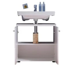 Trendteam Nightlife Waschbeckenunterschrank Weiß Hochglanz / Weiß -Roba || Pinolino Verkaufsgeschäft fs nighlife bad 132030101 geoeffnet