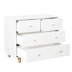 Nature Kid Noah/Genova Kinderzimmer Weiß/natur 5-teilig Mit Hausbett 90 X 200 Cm -Roba || Pinolino Verkaufsgeschäft genova kommode 2 1