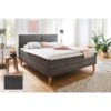 Meise Möbel Greta Boxspringbett 160 X 200 Cm Anthrazit Stoff - Inklusive Lieferung
