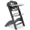 Childhome Lambda 3 Hochstuhl Anthrazit Mit Schutzbügel, Gurtsystem Und Tisch