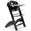 Childhome Lambda 3 Hochstuhl Schwarz Mit Schutzbügel, Gurtsystem Und Tisch -Roba || Pinolino Verkaufsgeschäft hcl3cbl 1