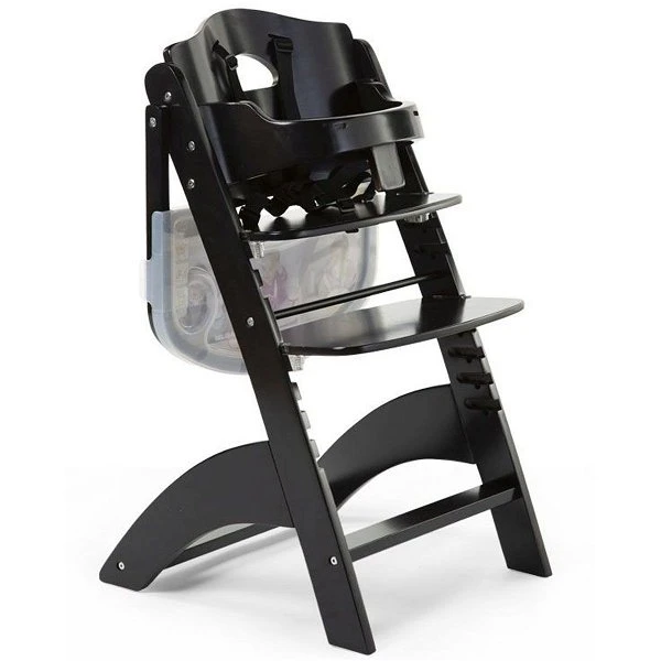 Childhome Lambda 3 Hochstuhl Schwarz Mit Schutzbügel, Gurtsystem Und Tisch 4 Childhome Lambda 3 Hochstuhl Schwarz Mit Schutzbügel, Gurtsystem Und Tisch – Bild 2