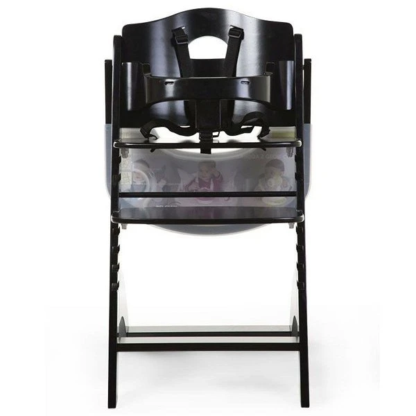 Childhome Lambda 3 Hochstuhl Schwarz Mit Schutzbügel, Gurtsystem Und Tisch 6 Childhome Lambda 3 Hochstuhl Schwarz Mit Schutzbügel, Gurtsystem Und Tisch – Bild 4