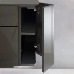 Hülsta Gentis Wohnwand 1 - Akzent Leder - Breite 299,2 Cm -Roba || Pinolino Verkaufsgeschäft huelsta gentis drehtuer 4