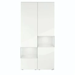 Hülsta Neo Wohnwand Vitrine 1 Schubkasten Und 3 Türen Hochglanzlack Reinweiß -Roba || Pinolino Verkaufsgeschäft huelsta neo 134420f4