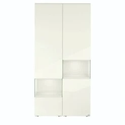 Hülsta Neo Wohnwand Vitrine 1 Schubkasten Und 3 Türen Hochglanzlack Weiß -Roba || Pinolino Verkaufsgeschäft huelsta neo 134423f4