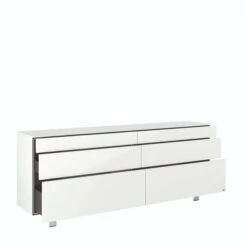 Hülsta Neo Sideboard 6 Schubkästen Lack Reinweiß -Roba || Pinolino Verkaufsgeschäft huelsta neo 134449f4