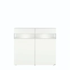 Hülsta Neo Highboard 2 Schubkästen Und 2 Türen Lack Reinweiß -Roba || Pinolino Verkaufsgeschäft huelsta neo 134483f4