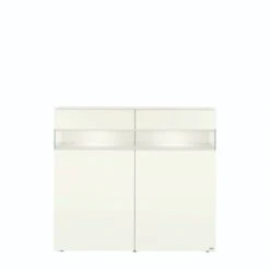 Hülsta Neo Highboard 2 Schubkästen Und 2 Türen Lack Weiß -Roba || Pinolino Verkaufsgeschäft huelsta neo 134486f4