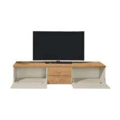 Now! Time By Hülsta Lowboard Schubladen/Klappen Natureiche/Lack-seidengrau -Roba || Pinolino Verkaufsgeschäft huelsta now time ntw14541 1041275f3