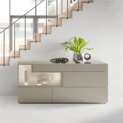 Hülsta Tetrim Sideboard 5R - Lack-Ausführung Mit Offenem Fach Und 4 Schubladen -Roba || Pinolino Verkaufsgeschäft huelsta tetrim sideboard5r 2