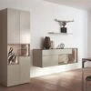 Hülsta Tetrim Wohnwand 1 - Lack-Ausführung Vitrine, Sideboard & Wandbord