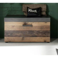 Trendteam Indy Garderoben-Set 4-teilig Old Wood / Graphit Grau | Schränke, Paneel, Bank -Roba || Pinolino Verkaufsgeschäft indy gd 1879 310 23 frontal 6