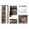 Trendteam Indy Garderoben-Set 5-teilig Old Wood / Graphit Grau -Roba || Pinolino Verkaufsgeschäft indy gd 1879 915 23 frontal freisteller