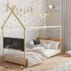 Nature Kid Hanna Hausbett Natur Mit Dachgiebel Und Kreidetafel Liegefläche 90 X 200 -Roba || Pinolino Verkaufsgeschäft jugendbett savona natur ambientebild