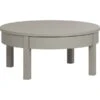 VOX Simple Kaffeetisch Niedrig Grau Ø80 Cm