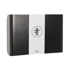 Timkid KAWAQ Wandwickeltisch Weiß / Anthrazit Inklusive Wickelmatte | Horizontal Design