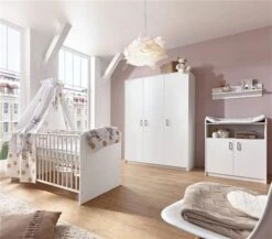Schardt Classic White Kinderzimmer Mit Umbaukit Mit Dreitürigem Schrank