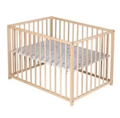 Schardt Laufgitter Uno Buche Massiv Naturbelassen 75 X 100 Cm Mit Folie Sternchen Grau